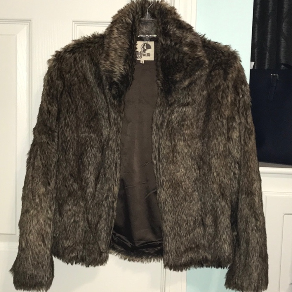 Brown Faux Fur Coat